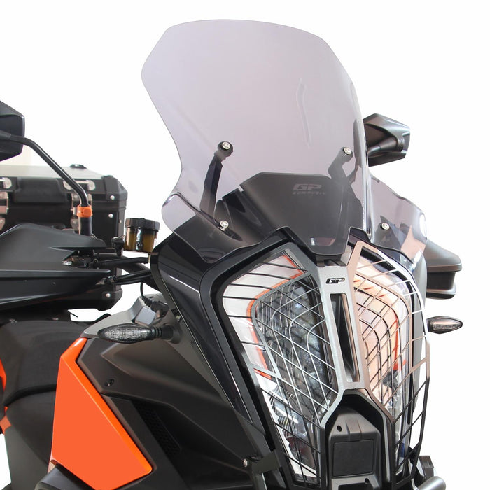 GP Kompozit Windshield Windscreen Smoked Compatible For KTM 1290 Super Adventure 2021-2024