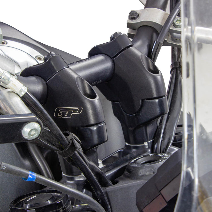GP Kompozit Handlebar Riser 26mm Black Compatible For KTM 250 Adventure / 390 Adventure 2020-2024