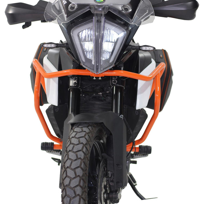 GP Kompozit Protector de motor Crash Bar Protección Naranja Compatible para KTM 250 Adventure / 390 Adventure 2020-2023 