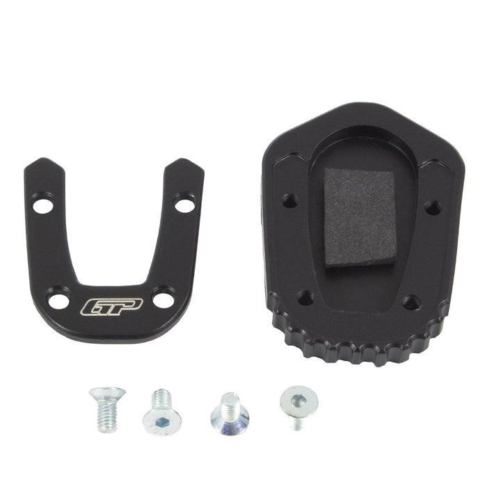 GP Kompozit Kickstand Side Stand Plate Pad Black Compatible For KTM 790 Adventure / 790 Adventure R / 890 Adventure 2021-2023