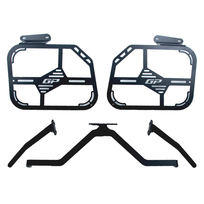 GP Kompozit Side Carrier Pannier Rack Black Compatible For KTM 790 Adventure / 790 Adventure R / 890 Adventure 2021-2023