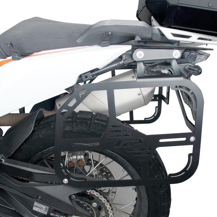 GP Kompozit Side Carrier Pannier Rack Black Compatible For KTM 790 Adventure / 790 Adventure R / 890 Adventure 2021-2023