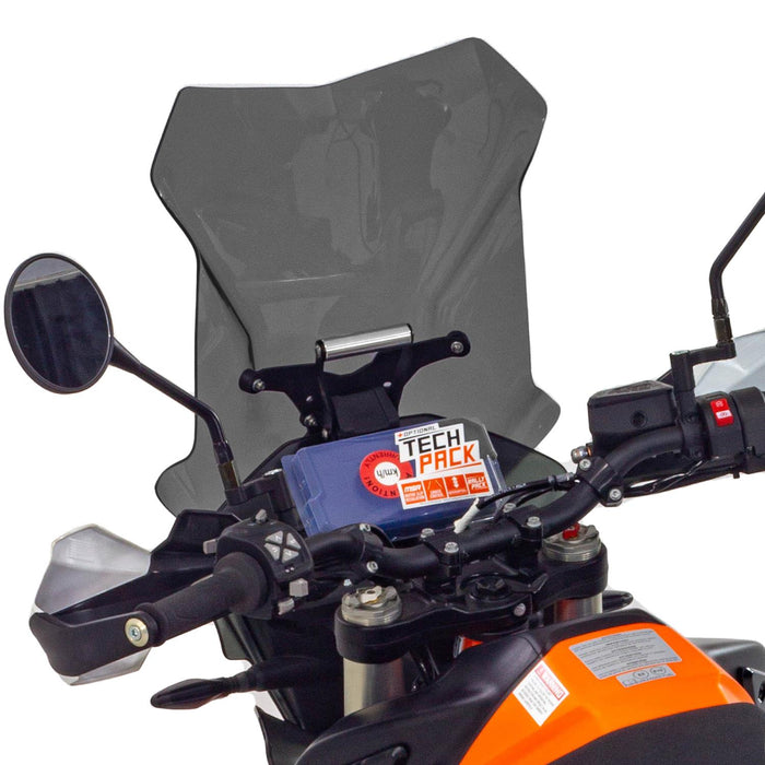 GP Kompozit Windshield Smoked Compatible For KTM 790 Adventure / 790 Adventure R / 890 Adventure / 890 Adventure R 2021