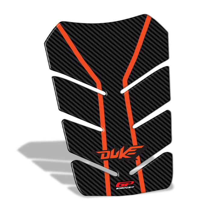 GP Kompozit Tank Pad Orange-Carbon Compatible For KTM 250 Duke 2011-2020