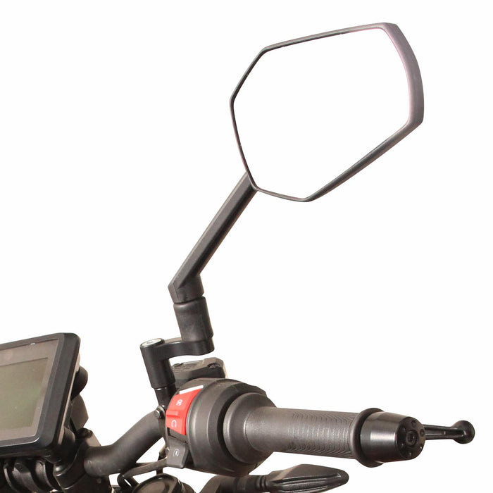 GP Kompozit Mirror Riser Extenders Black Compatible For KTM 125 Duke / 200 Duke / 250 Duke / 390 Duke  2024