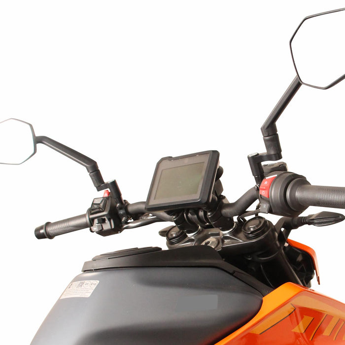 GP Kompozit Mirror Riser Extenders Black Compatible For  KTM 125 Duke / 200 Duke / 250 Duke / 390 Duke 2024