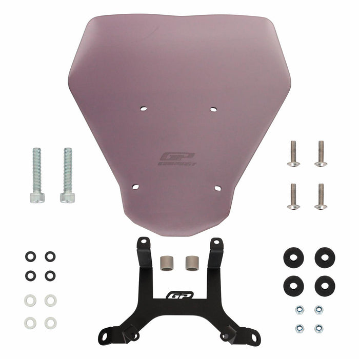 GP Kompozit Windshield Windscreen Smoked Compatible For KTM 125 Duke / 200 Duke / 250 Duke / 390 Duke  2024