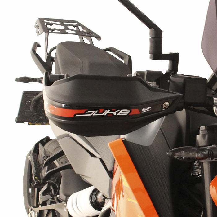 GP Kompozit Cubremanos de plástico negro compatible con KTM 125 Duke / 200 Duke / 250 Duke / 390 Duke 2025-2026