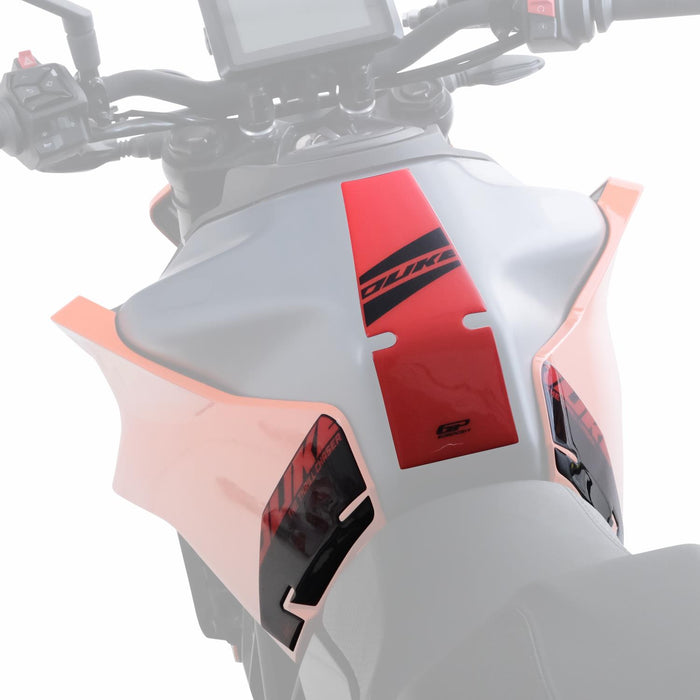 GP Kompozit Tank Pad Set White Compatible For KTM 125 Duke / 200 Duke / 250 Duke / 390 Duke 2024