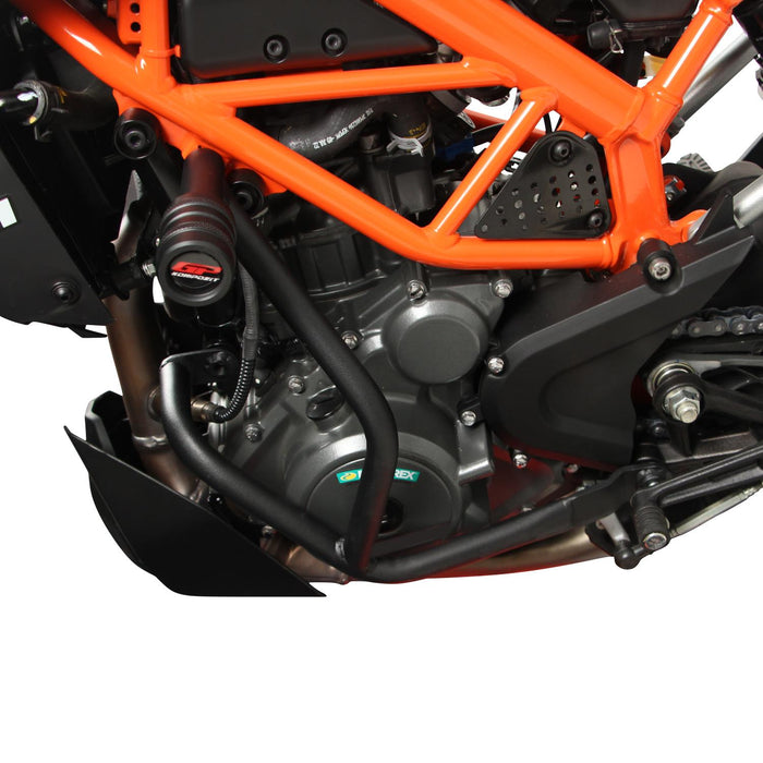 GP Kompozit Engine Protector Crash Bar Black Compatible For KTM 250 Duke / 390 Duke 2017-2023