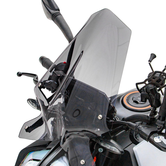 GP Kompozit Windshield Windscreen Black Compatible For KTM 125 Duke / 390 Duke 2017-2023