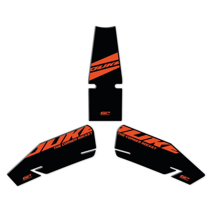 GP Kompozit Tank Pad Set Black Compatible For KTM 390 Duke 2024