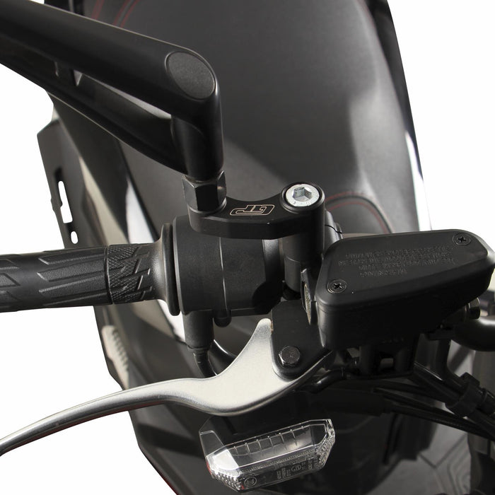 GP Kompozit Mirror Riser Extenders Black Compatible For Kymco KRV 200 TCS 2023