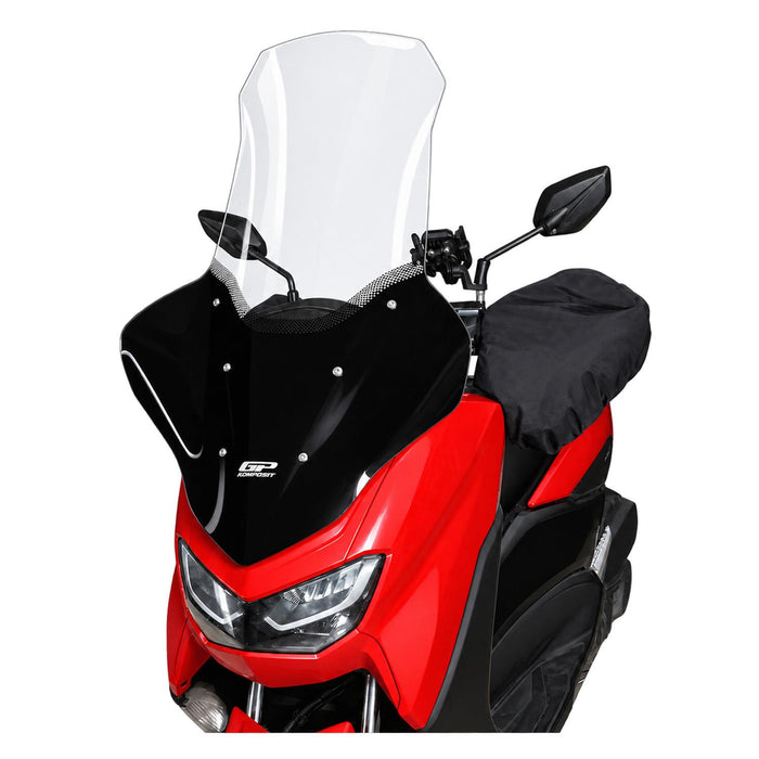 GP Kompozit – pare-brise Long Touring avec protège-mains Transparent, Compatible avec Yamaha NMAX 125 / NMAX 155 2021 – 2023 