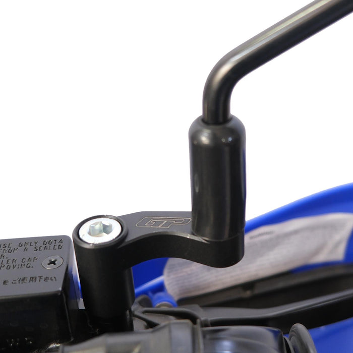 GP Kompozit Mirror Riser Extenders Black Compatible For Yamaha WR125R 2025-2026