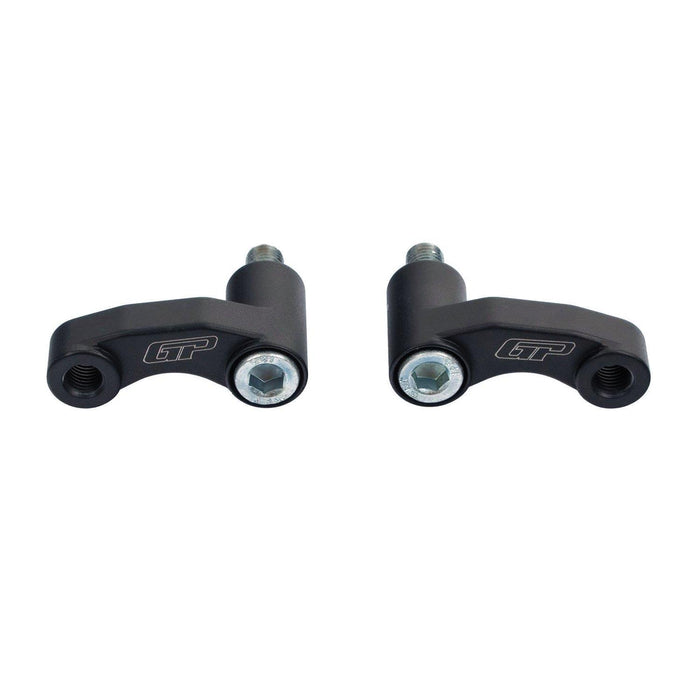 GP Kompozit Mirror Riser Extenders Black Compatible For Mondial 125 Drift L 2016-2026