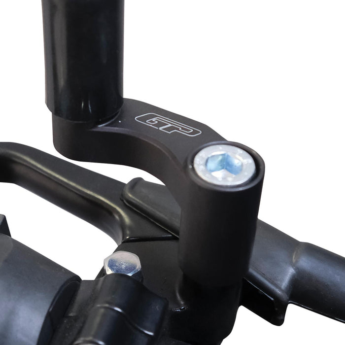 GP Kompozit Mirror Riser Extenders Black Compatible For Mondial 125 Drift L 2016-2026