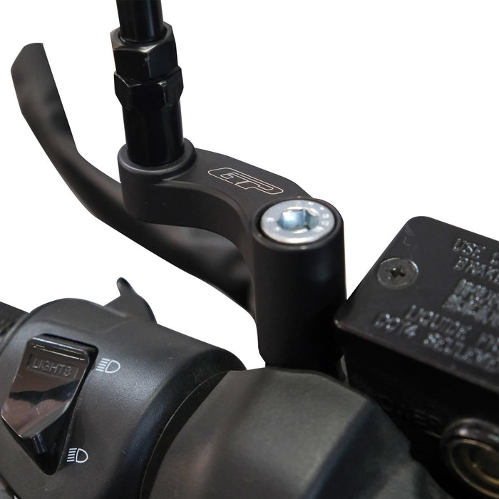 GP Kompozit Mirror Riser Extenders Black Compatible For SYM Joyride 300 2023-2025