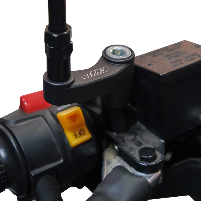 GP Kompozit Mirror Riser Extenders Black Compatible For SYM Joyride 300 2023-2025