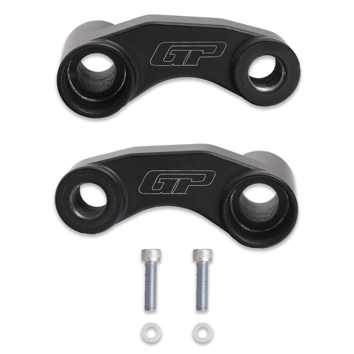 GP Kompozit Extensores elevadores de espejos negros compatibles con Yamaha MT-25 / MT-03 2015-2023 