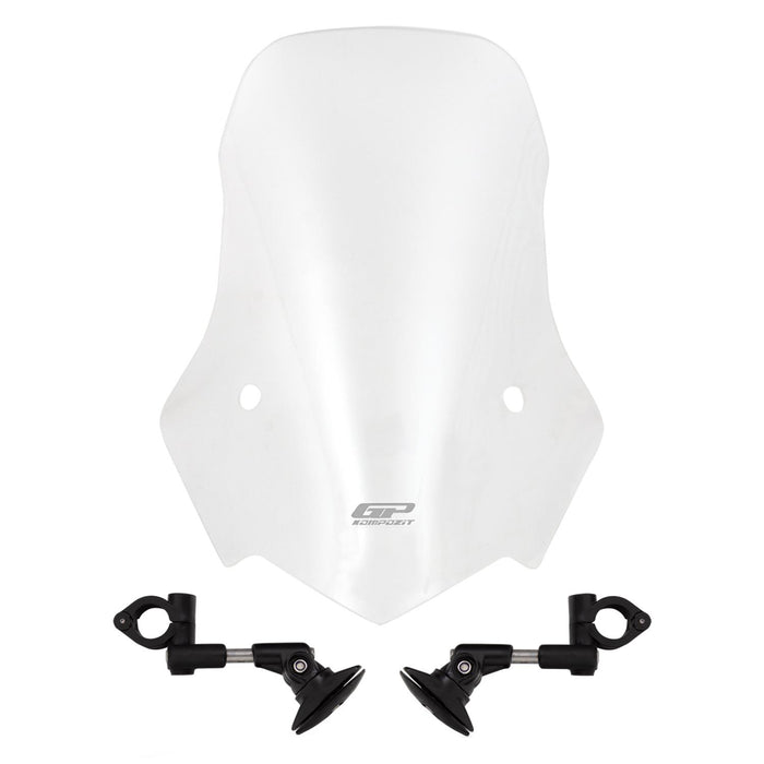 GP Kompozit Pare-brise transparent compatible avec Mondial 125 Drift L 2011-2023 