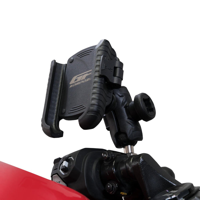 GP Kompozit Motorbike Phone Holder Mount, Anti Vibration Motorcycle Phone Holder Black Compatible For Honda CBR500R 2018-2025