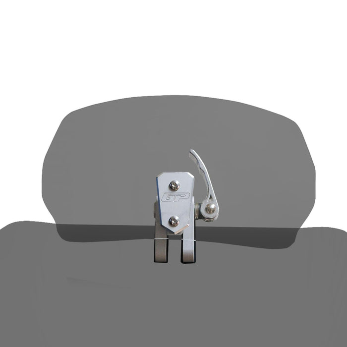 GP Kompozit Motorcycle Windshield Extension Adjustable Clips Windscreen Wind Air Spoiler Deflector Smoked