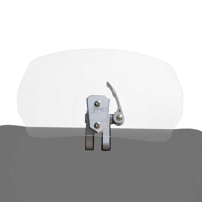 GP Kompozit Motorcycle Windshield Extension Adjustable Clips Windscreen Wind Air Spoiler Deflector Clear