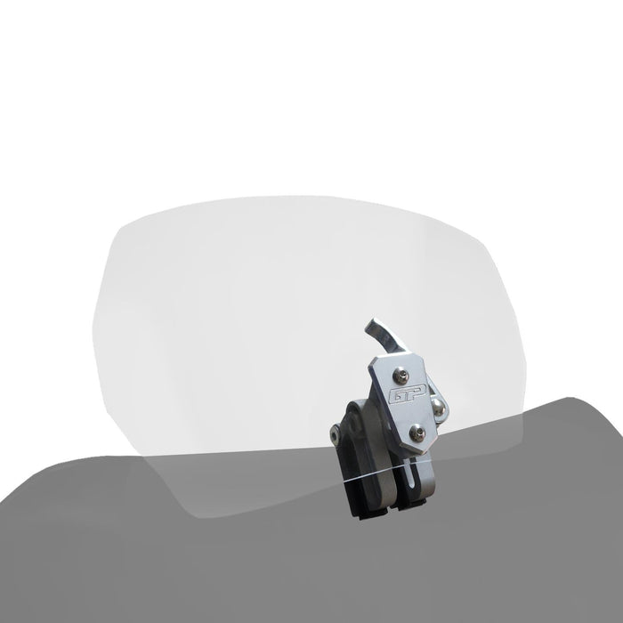 GP Kompozit Motorcycle Windshield Extension Adjustable Clips Windscreen Wind Air Spoiler Deflector Clear