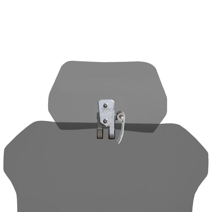 GP Kompozit Motorcycle Windshield Extension Adjustable Clips Windscreen Wind Air Spoiler Deflector Smoked