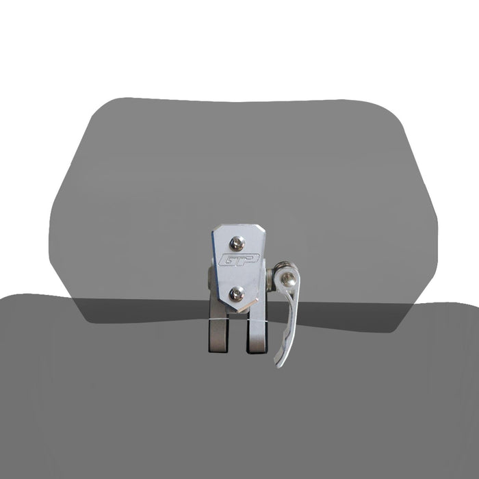 GP Kompozit Motorcycle Windshield Extension Adjustable Clips Windscreen Wind Air Spoiler Deflector Smoked