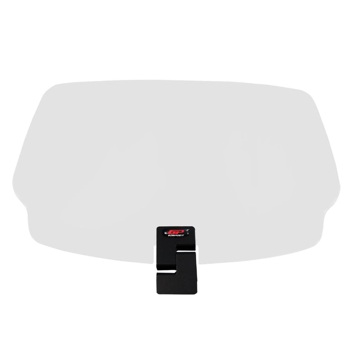 GP Kompozit Motorcycle Windshield Extension Adjustable Clips Windscreen Wind Air Spoiler Deflector Clear