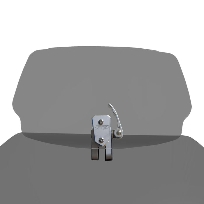 GP Kompozit Motorcycle Windshield Extension Adjustable Clips Windscreen Wind Air Spoiler Deflector Smoked