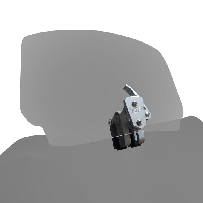 GP Kompozit Motorcycle Windshield Extension Adjustable Clips Windscreen Wind Air Spoiler Deflector Smoked