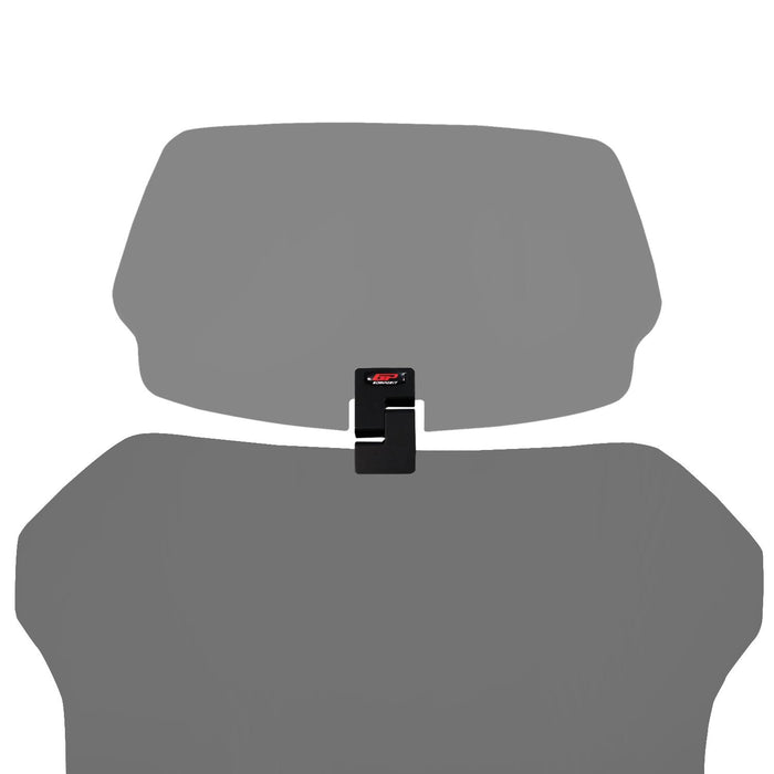 GP Kompozit Motorcycle Windshield Extension Adjustable Clips Windscreen Wind Air Spoiler Deflector Smoked