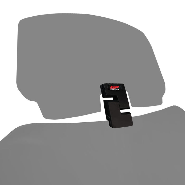 GP Kompozit Motorcycle Windshield Extension Adjustable Clips Windscreen Wind Air Spoiler Deflector Smoked