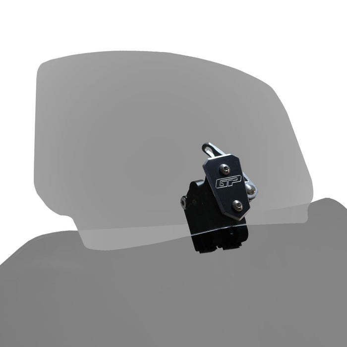 GP Kompozit Extensión de Parabrisas de Motocicleta Ajustable con Clips Deflector de Viento Ahumado