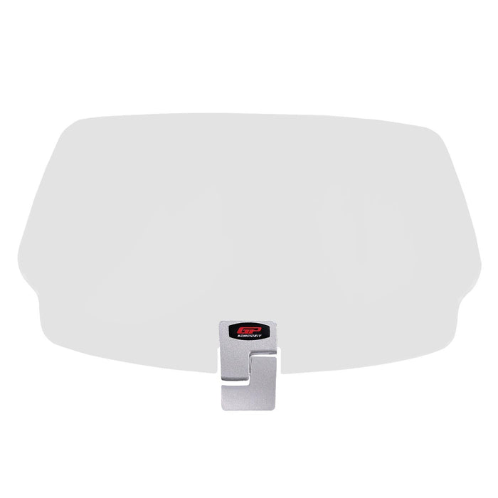 GP Kompozit Motorcycle Windshield Extension Adjustable Clips Windscreen Wind Air Spoiler Deflector Clear