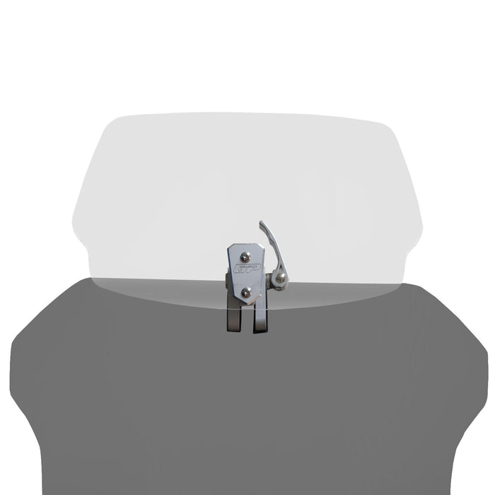 GP Kompozit Motorcycle Windshield Extension Adjustable Clips Windscreen Wind Air Spoiler Deflector Clear