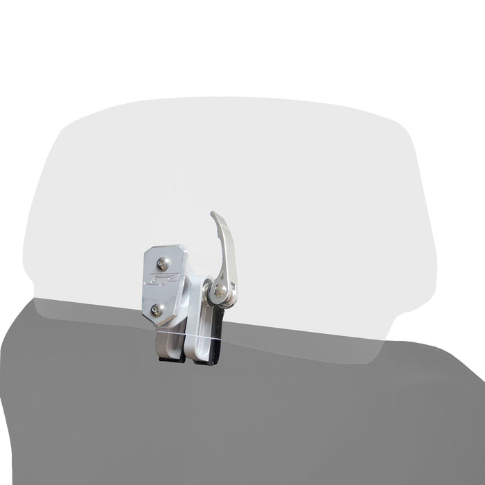 GP Kompozit Motorcycle Windshield Extension Adjustable Clips Windscreen Wind Air Spoiler Deflector Clear