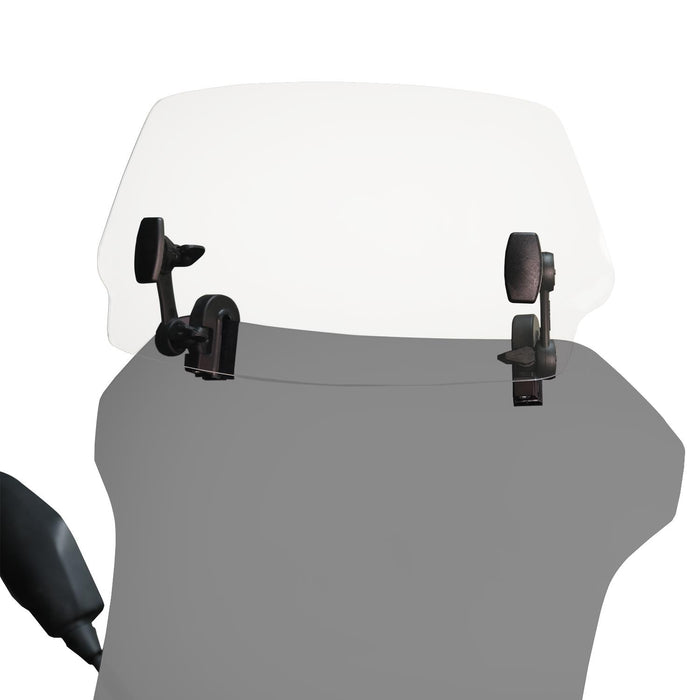 GP Kompozit Motorcycle Windshield Extension Adjustable Clips Windscreen Wind Air Spoiler Deflector Clear