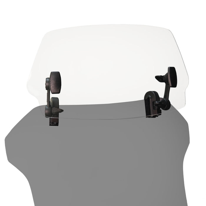 GP Kompozit Motorcycle Windshield Extension Adjustable Clips Windscreen Wind Air Spoiler Deflector Clear