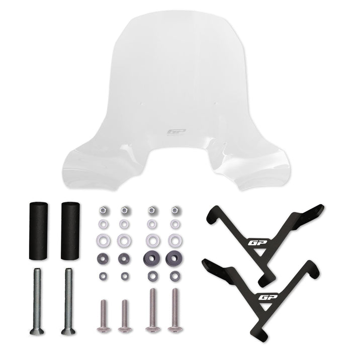 Parabrisas GP Kompozit Transparente Compatible Con Peugeot Tweet 125 / Tweet 200 2022-2024