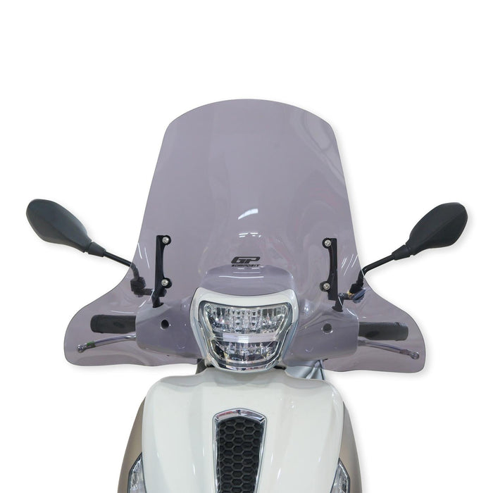 GP Kompozit Windshield Windscreen Smoked Compatible For Piaggio Medley 150 / Medley 150S 2016-2024