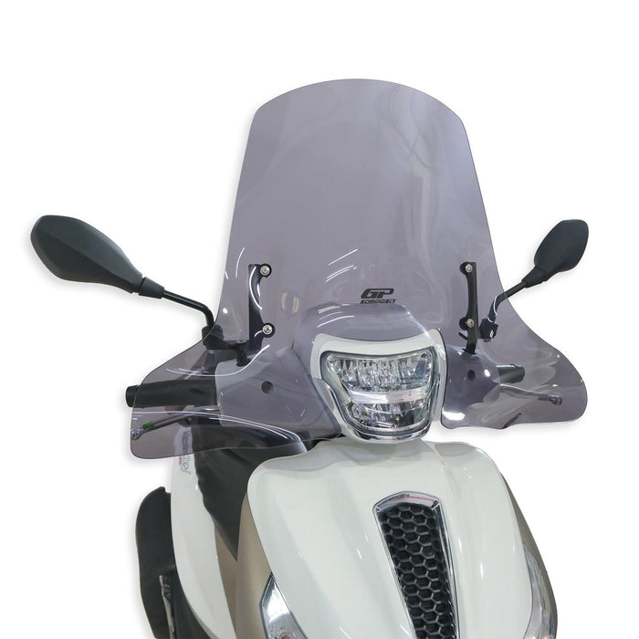 GP Kompozit Windshield Windscreen Smoked Compatible For Piaggio Medley 150 / Medley 150S 2016-2024