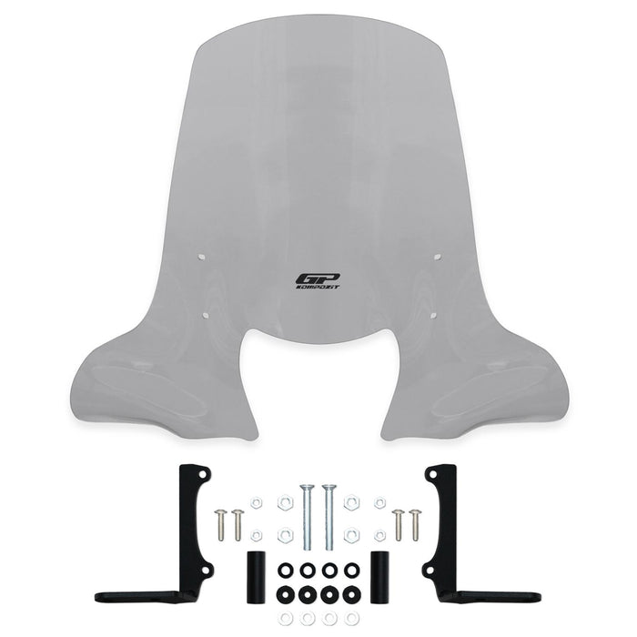 GP Kompozit Windshield Windscreen Smoked Compatible For Piaggio Medley 150 / Medley 150S  2016-2024