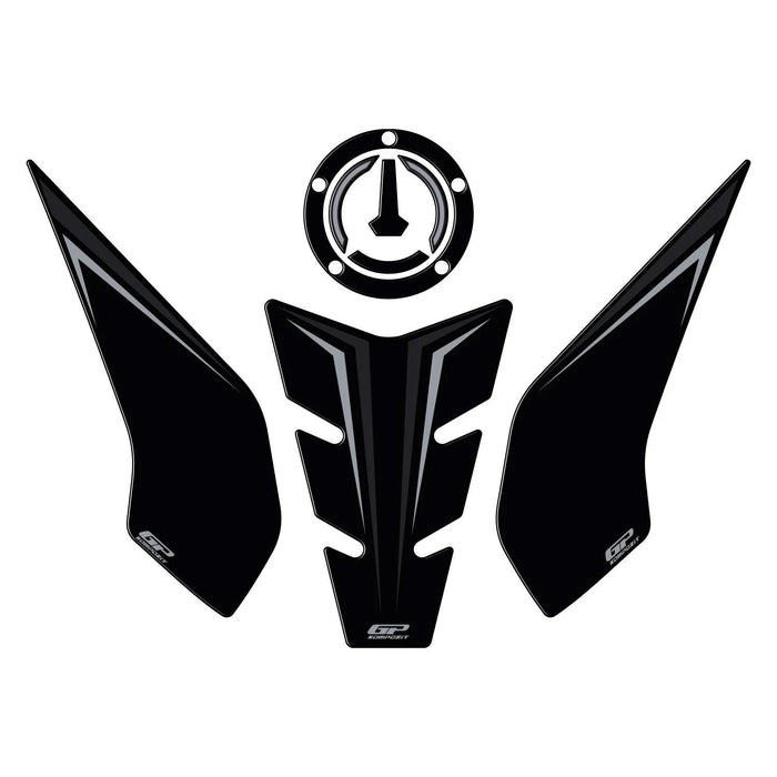 GP Kompozit Tank Pad Black Compatible For QJMOTOR SRK 400 RR 2023-2024