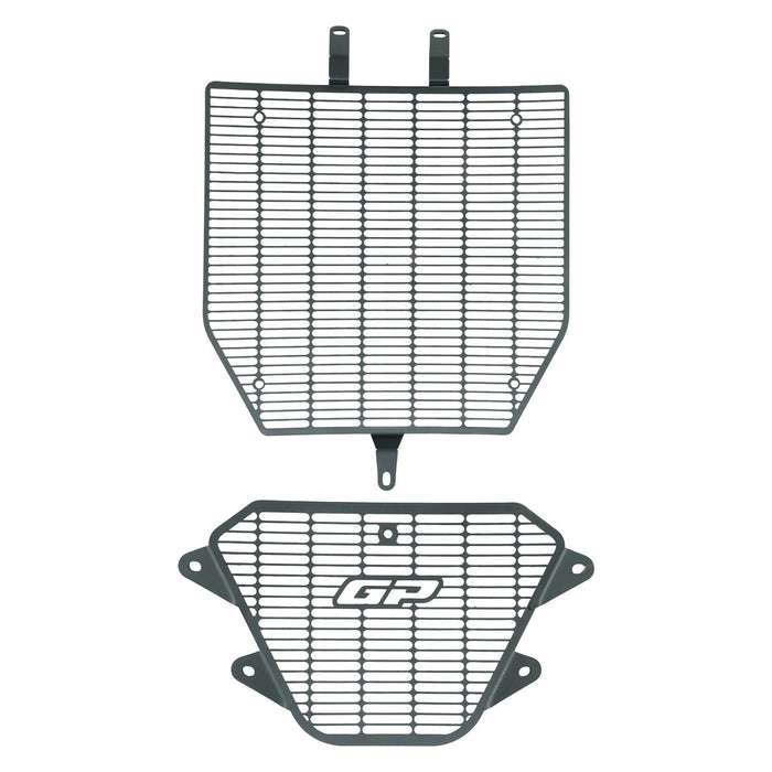 GP Kompozit Radiator Grille Guard Protector Cover Black Compatible For Ducati Diavel V4 2023-2026