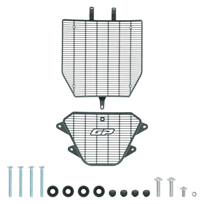 GP Kompozit Radiator Grille Guard Protector Cover Black Compatible For Ducati Diavel V4 2023-2026