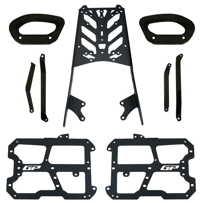 GP Kompozit Rear Luggage Rack and Side Carrier Pannier Black Compatible For Honda CB125F 2025